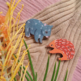 Australian Animal Pin - Wombat