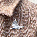 Bridget Farmer Enamel Pin In Flight - Australian Magpie