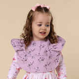 Frill Snuggle Bib - Coral