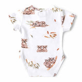 Koala Short Sleeve Organic Bodysuit: 3-6 Months (00)