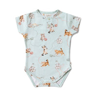 Kittens Short Sleeve Organic Bodysuit: 0-3 Months (000)