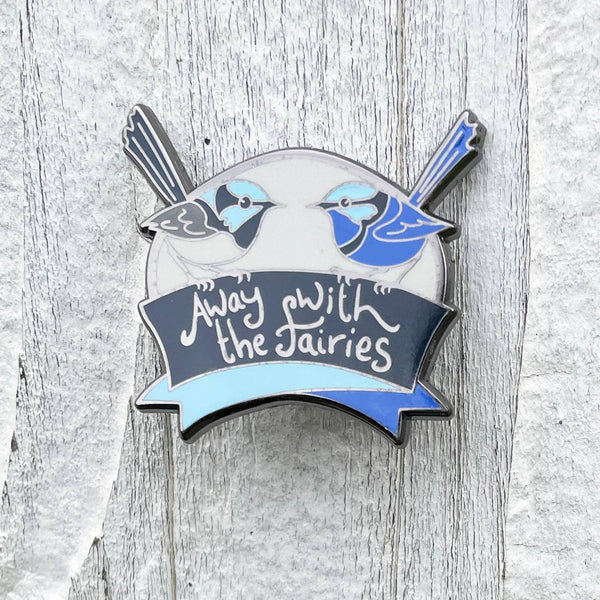 Bridget Farmer Enamel Pin - Away With The Fairies