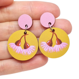 Australian Wildflower Earrings - Gum Blossom