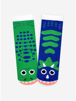 Pals Socks Kids Sml - T-Rex & Triceratops