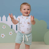 Kittens Short Sleeve Organic Bodysuit: 3-6 Months (00)