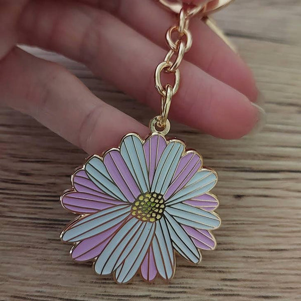 Patch Press Keychain - Daisy