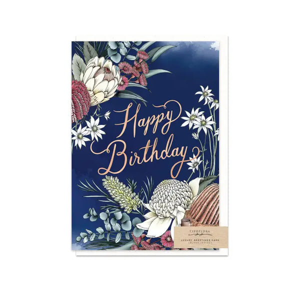 Typoflora Card - Birthday Natives