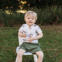 Koala Short Sleeve Organic Bodysuit: 6-12 Months (0)