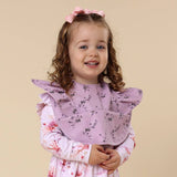 Frill Snuggle Bib - Coral