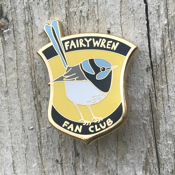 Bridget Farmer Enamel Pin - Fairywren Fan Club