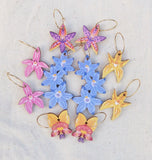 Australian Wildflower Earrings - Sun Orchid