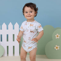 Kittens Short Sleeve Organic Bodysuit: 6-12 Months (0)