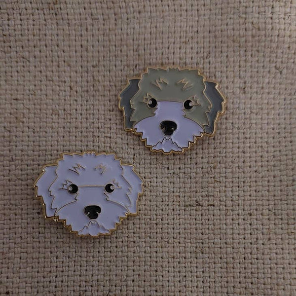 Patch Press Pin - Dog Shih Tzu