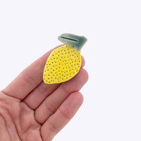 Ceramic Brooch - Lemon