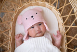 Teddy Knitted Hat - Pale Blue