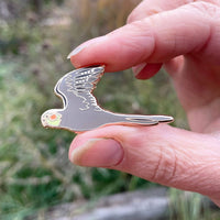 Bridget Farmer Enamel Pin In Flight - Cockatiel