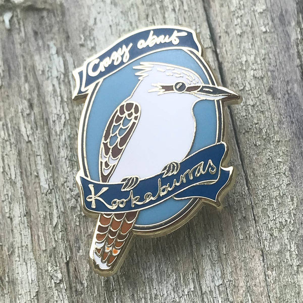 Bridget Farmer Enamel Pin - Crazy About Kookaburras