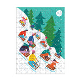 130 Pc Puzzle Ornament - Galison - Winter Sledding