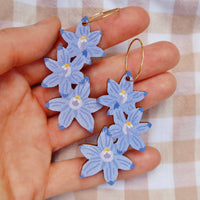 Australian Wildflower Earrings - Sun Orchid