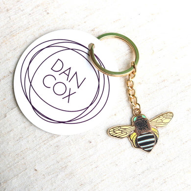 Dan Cox Keyring - Blue Banded Bee