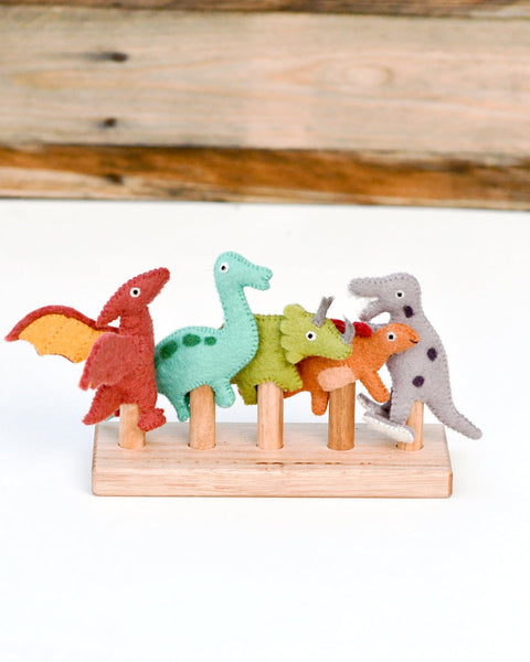 Felt Finger Puppets - Dinosaurs