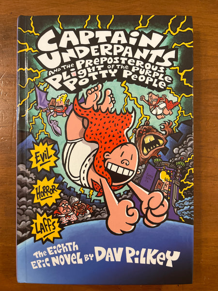 Pilkey, Dav - Captain Underpants 08 Preposterous Plight of the Purple Potty People (Hardcover)