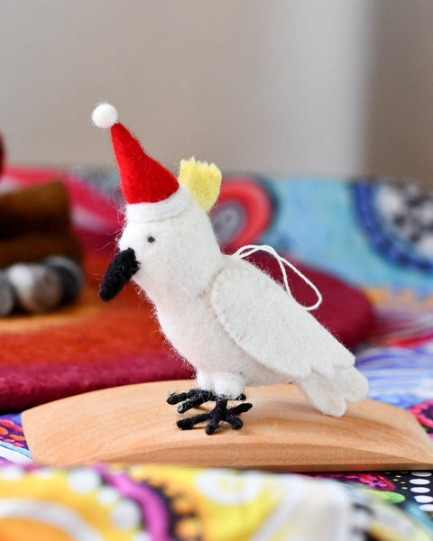 Felt Ornament - Aus Cockatoo