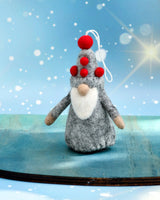 Felt Ornament - Gnome Grey