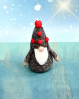 Felt Ornament - Gnome Dark Grey