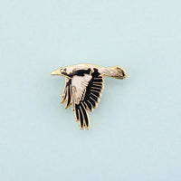 Dan Cox Enamel Pin - Flying Magpie