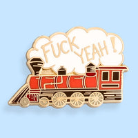 Jubly Umph Lapel Pin - Fuck Yeah Train