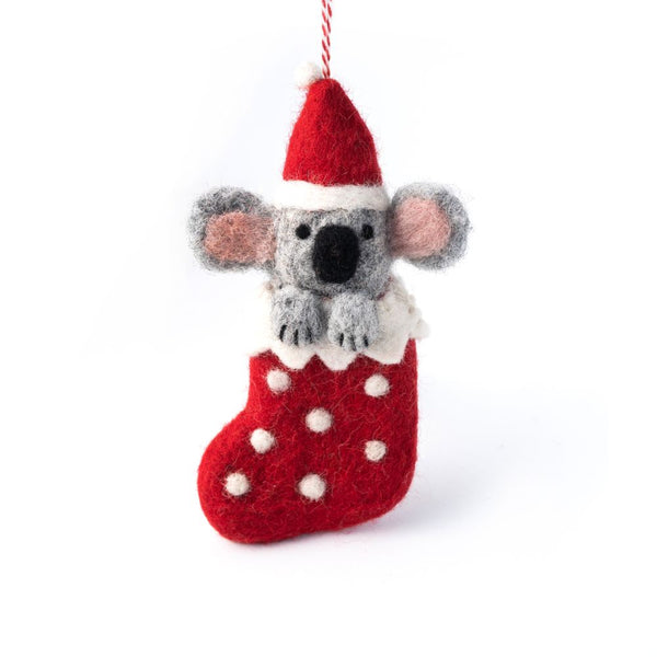 Felt Ornament - Aus Koala Stocking