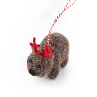 Felt Ornament - Aus Wombat Wally