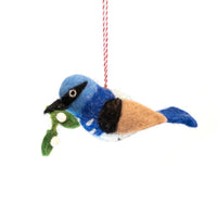 Felt Ornament - Aus Blue Wren Wilma