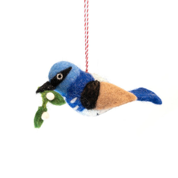 Felt Ornament - Aus Blue Wren Wilma