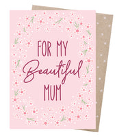 Earth Greetings Card - Beautiful Mum