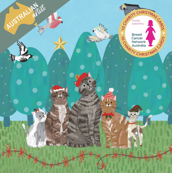 Christmas Card Pack - Santa Cats