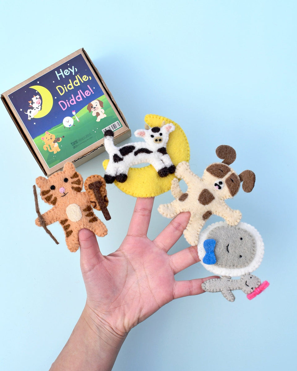 Felt Story Finger Puppets - Hey Diddle Diddle – Mockingbird Lounge