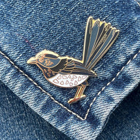 Braw Enamel Pin - Willy Wagtail