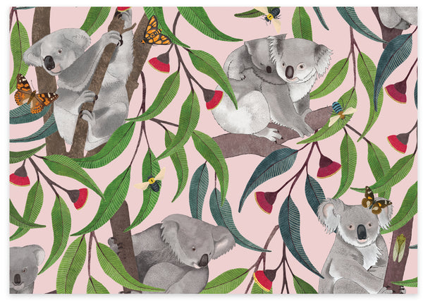 Earth Greetings Folded Wrapping Paper - Koala Playground