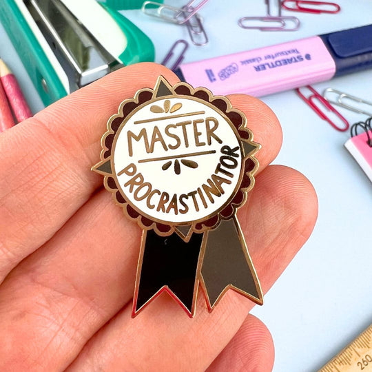 Jubly Umph Lapel Pin - Award Master Procrastinator