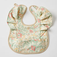 Pilbeam Frilled Bib - Spring Garden