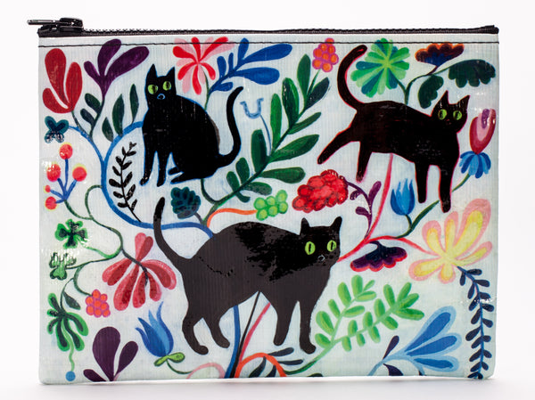 Blue Q Zipper Pouch - Here Kitty