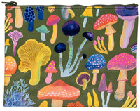 Blue Q Zipper Pouch - Mushrooms