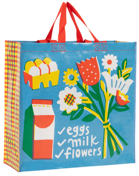 Blue Q Shopper - Eggs Milk Flowers