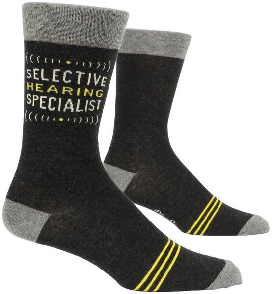 Blue Q Men's Socks - Selective Hearing Specialist