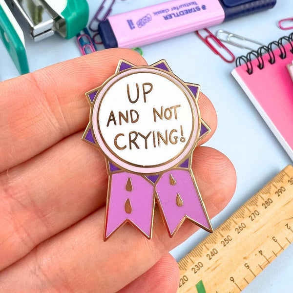 Jubly Umph Lapel Pin - Award Up and Not Crying