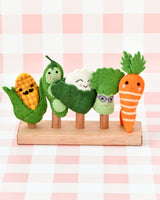 Felt Finger Puppets - Vegetables