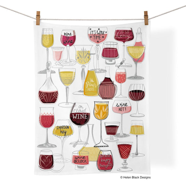 WerkShoppe Tea Towel - Wine Time