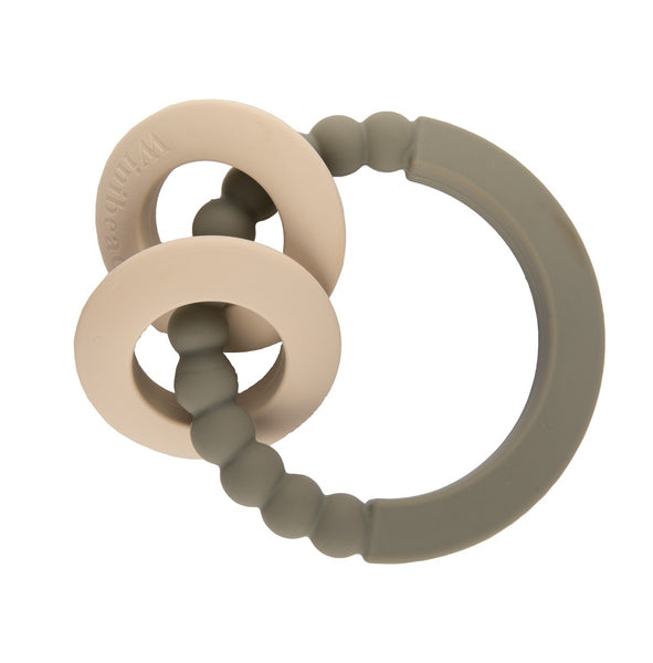 Teether - Rings Sage with Sand